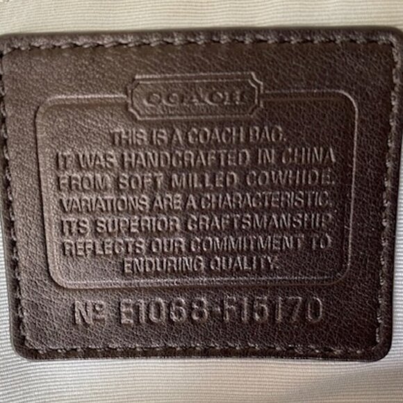 COACH Legacy Black Pebble Convertible Strap Leather White Stitiching Pur… - Picture 9 of 16